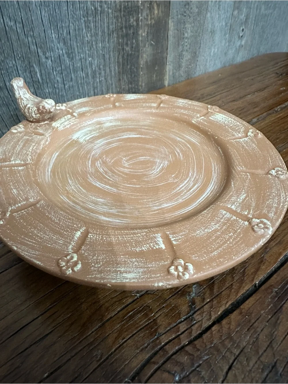 The White Barn Candle Co. Terra Cotta Candle Holder Bird Bath #2 - Picture 5 of 16